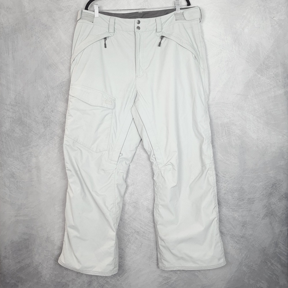 The North Face HyVent Pants Mens XL White Ski Snow Snowboard Waterproof